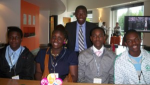 Six Urban Synergy Mentees come into Canary Wharf Thomson Reuters to meet some of the employees before starting Law work experience.