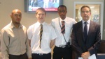 Following their successful work experience, mentees invited Thomson Reuters staff to visit their school, St Matthew Academy